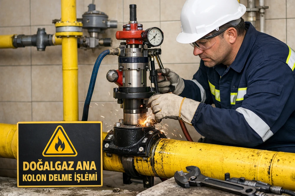 Trabzon Doğalgaz Ana Kolon Delme